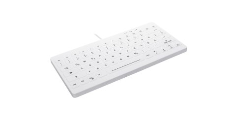 CHERRY AK-C4112 - Klawiatura medyczna kompaktowa podświetlana USB QWERTZ niemiecka biała Cherry