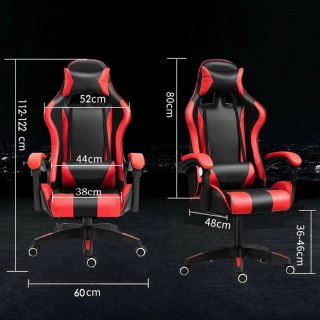 Extralink Gaming | Fotel gamingowy | biurowy, obrotowy, kubełkowy, czarno-czerwony, G-522 Extralink
