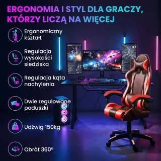 Extralink Gaming | Fotel gamingowy | biurowy, obrotowy, kubełkowy, czarno-czerwony, G-522 Extralink