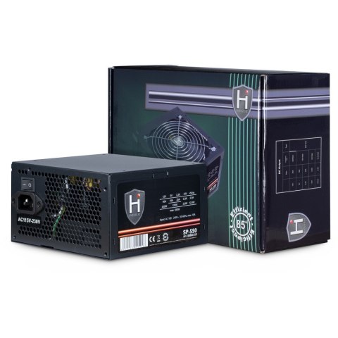 Inter-Tech HIPOWER SP-550 moduł zasilaczy 550 W 20+4 pin ATX ATX Czarny Inter-Tech