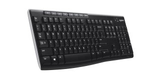Klawiatura bezprzewodowa Logitech K270 RF Wireless QWERTZ Niemiecki Czarny Logitech