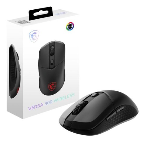MSI VERSA 300 myszka Gaming Po prawej stronie RF Wireless + Bluetooth + USB Type-C Optyczny 8000 DPI MSI