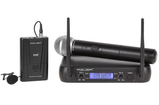 Mikrofon VHF 2 kanały WR-358LD (1 x mik. do ręki + 1x klip) No name
