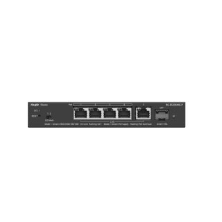 Ruijie Networks RG-ES206MG-P przełącznik sieciowy Zarządzany L2 2.5G Ethernet (100/1000/2500) Obsługa PoE Montaż na biurku/ścian Ruijie