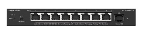 Ruijie Networks RG-ES209MG-P przełącznik sieciowy Zarządzany L2 2.5G Ethernet (100/1000/2500) Obsługa PoE Czarny Ruijie