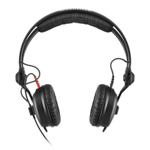 Sennheiser HD 25 PLUS - Słuchawki profesjonalne, zamknięte, przewód prosty i spiralny, dodatkowe poduszki welurowe, pokrowiec SHURE