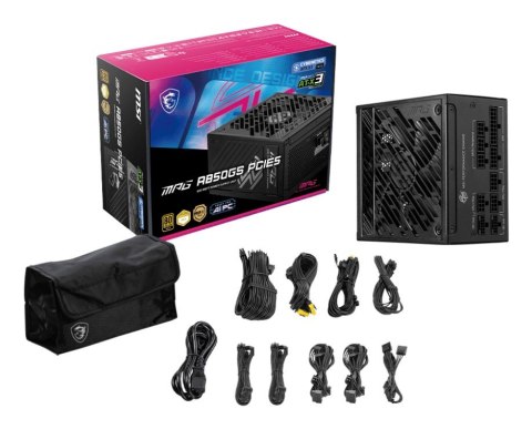 Zasilacz MSI MPG A850GS 850W PCIE5 80+ Gold (306-7ZPFZ11-CE0) MSI