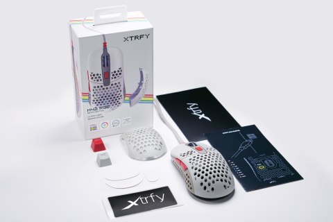 Mysz gamingowa CHERRY XTRFY M42 Retro EDT M42-RGB-RETRO Oburęczna USB Typu-A Optyczny 16000 DPI Cherry