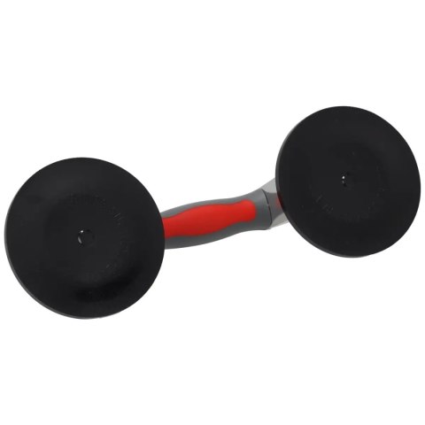 Przyssawka do szyb podwójna 2x123mm, max 120kg, alu Dedra