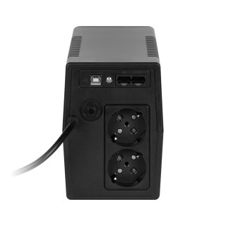 Rebel Nanopower Plus 650 Zasilacz awaryjny UPS | Off-line | Sinusoida| 650VA | 360W | LCD | USB Rebel