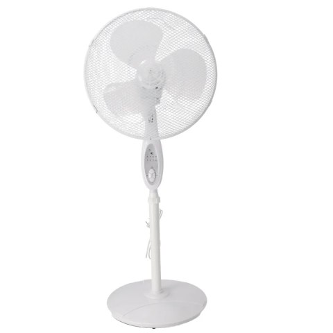 Wentylator stojący 16" z pilotem srebrny Dedra