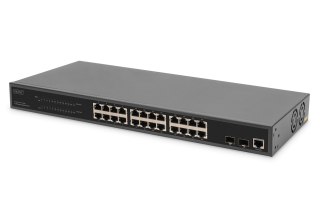 24 Port L2 Managed Gigabit Ethernet Switch with PoE Injector, 2 SFP Upload DIGITUS