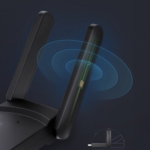 Adapter karta sieciowa wifi wi-fi usb 3.0 anteny zewnętrzna 1300mbps 5ghz -e628 RTO