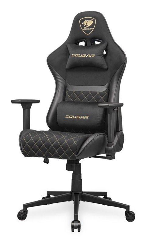 COUGAR CGR-A2F-GLB Uniwersalny fotel dla gracza Wyściełane siedzisko tapicerowane Czarny, Złoto COUGAR