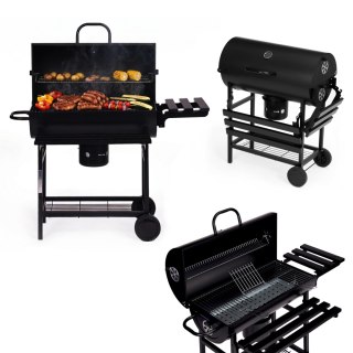 Grill węglowy ogrodowy z pokrywą termometr popielnik składane półki MultiGarden MultiGarden