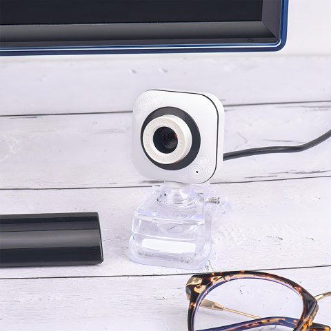 Kamera internetowa do komputera z klipsem kamerka do lekcji + mikrofon usb RTO