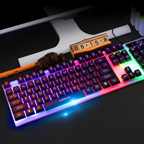Klawiatura gamingowa led podświetlana dla graczy membranowa usb numlock RTO