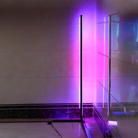 Lampa narożna podłogowa stojąca rgb led pilot aplikacja music sensor 150cm RTO