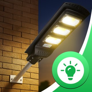Lampa uliczna led latarnia solarna 240w + pilot (uchwyt montażowy m004b+ baterie) zestaw e307 RTO