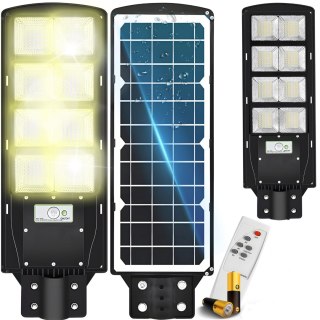 Lampa uliczna led latarnia solarna 360w + pilot - zestaw RTO