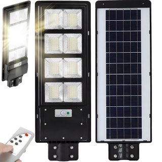 Lampa uliczna led latarnia solarna 360w + pilot - zestaw RTO