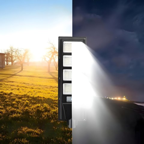 Lampa uliczna led latarnia solarna 360w + pilot - zestaw RTO