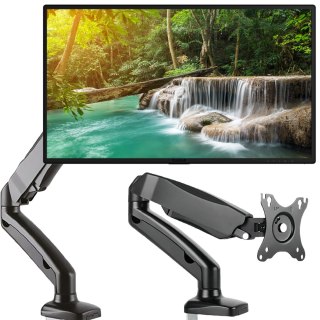 Regulowany uchwyt biurkowy do monitora 17-27" wieszak do tv vesa 75 100 RTO