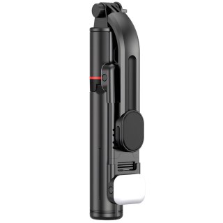 Selfie stick statyw kijek do telefonu z pilotem + 2x lampa led bluetooth tripod - er995 RTO