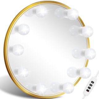 Światełka lampki led na lustro toaletki makijaż 10 poziomów jasności 2 m RTO