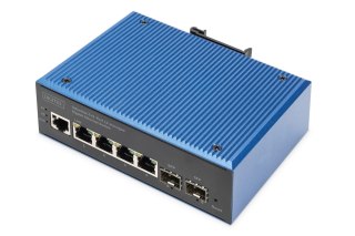 Switcher przemysłowy 4+2-Port L2 zarządzany Gigabit Ethernet 4 x GE RJ45 + 2 SFP Port DIGITUS
