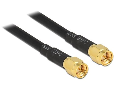 DeLOCK 88891 kabel koncentryczny LMR195 5 m Czarny DELOCK