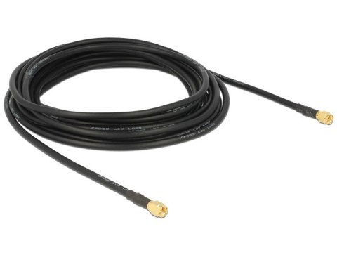 DeLOCK 88891 kabel koncentryczny LMR195 5 m Czarny DELOCK
