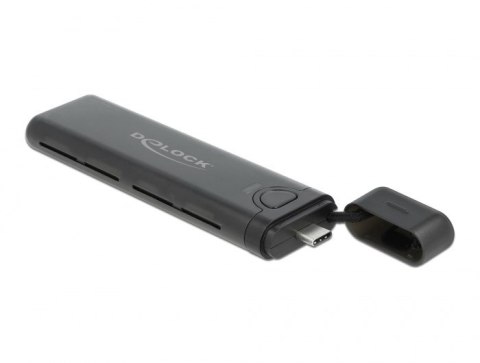 DeLOCK Obudowa zewnętrzna USB Type-C na M.2 NVMe PCIe lub SATA SSD - Beznarzędziowa DELOCK