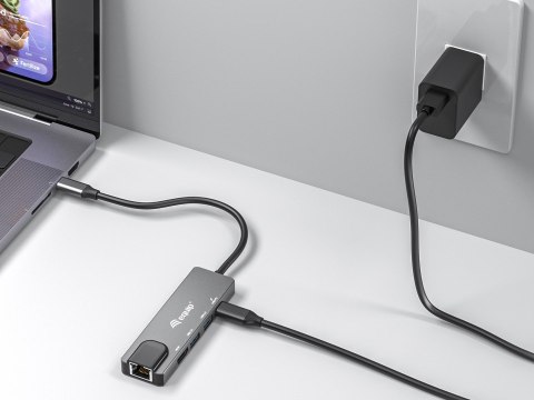 Equip Dock 5-1 USB-C->HDMI,2xUSB-A,GbE,100W USB-C 0.25m EQUIP
