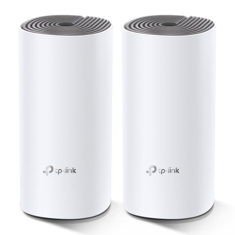 TP-Link Deco E4 (2-pack) Dual-band (2.4 GHz/5 GHz) Wi-Fi 5 (802.11ac) Biały, Szary Wewnętrzny TP-LINK