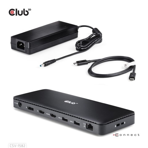 Club3D Thunderbolt4 12-w-1 Stacja dokująca 3 Wyświetlacze St/Bu sprzedaż detaliczna DELOCK