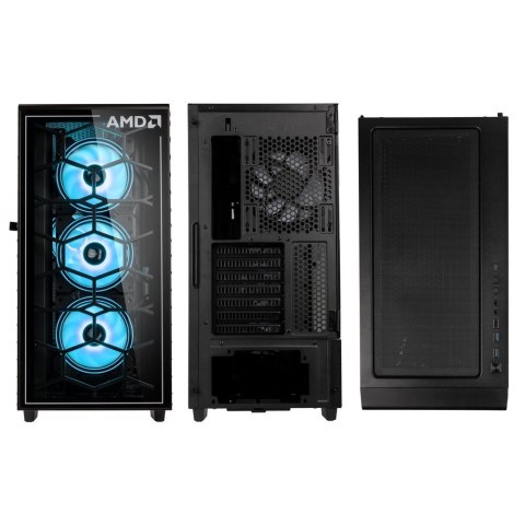 Kolink Observatory Y AMD SE ARGB Midi Tower Czarny, Przezroczysty KOLINK
