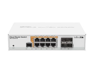 Mikrotik CRS112-8P-4S-IN przełącznik sieciowy Gigabit Ethernet (10/100/1000) Obsługa PoE Biały MikroTik