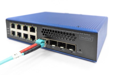 Przemysłowy 8+4 10G SFP Port L2+ Gigabit Ethernet POE Switch 8 x GE RJ45 + 4 x 10G SFP Port DIGITUS