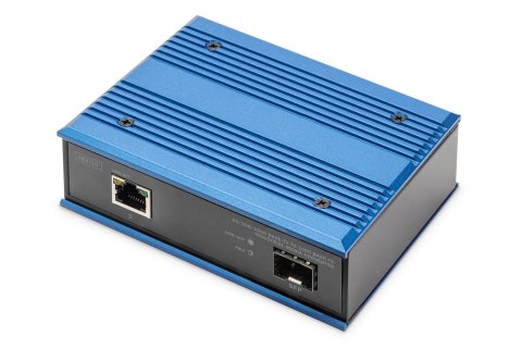 Przemysłowy mediakonwerter 1000Base-TX - 1000Base-FX SFP (bez modułu) DIN rozszerzony zakres temp. DIGITUS