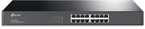TP-Link TL-SG1016 przełącznik sieciowy Nie zarządzany Gigabit Ethernet (10/100/1000) 1U Czarny TP-LINK
