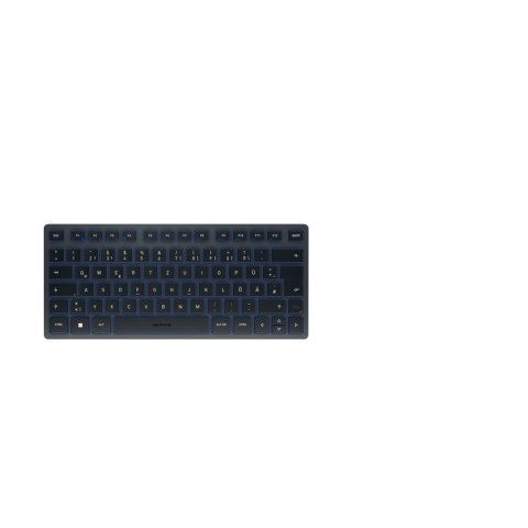 CHERRY KW 7100 MINI BT klawiatura Uniwersalne Bluetooth QWERTZ Niemiecki Niebieski Cherry