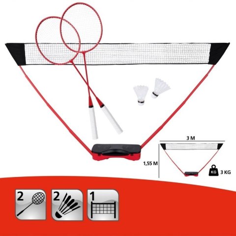 Donnay - Zestaw do badmintona w walizce 5 elementów Donnay