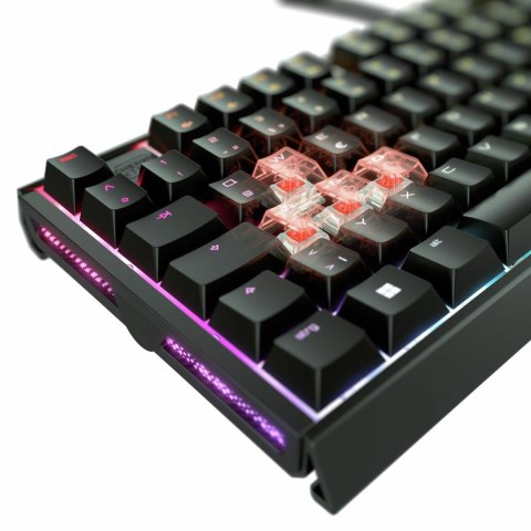 Klawiatura do gier Cherry Xtrfy MX 3.1, port USB, przełącznik kluczykowy Cherry MX2A BROWN, układ DE, aluminiowa obudowa Cherry