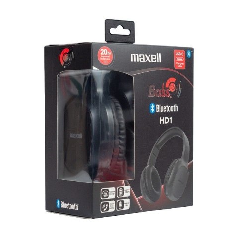MAXELL Słuchawki bezprzewodowe Bluetooth HD1 BASS USB-C Maxell