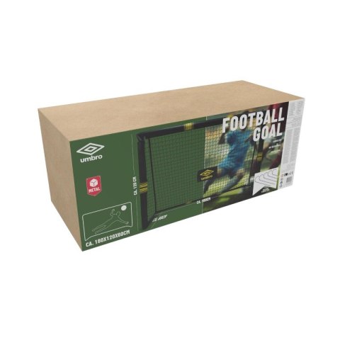 Umbro - Bramka do piłki nożnej metalowa z siatką 180x120x60 cm Umbro
