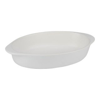 Alpina - Ceramiczne naczynie żaroodporne do zapiekania owalne 27x17x5,3 cm (biały) Alpina