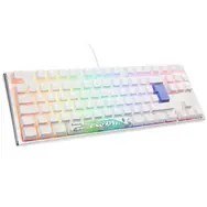 Ducky One 3 Classic Pure White TKL Gaming Tastatur RGB LED - MX-Clear klawiatura USB Niemiecki Biały Ducky