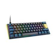 Ducky One 3 Daybreak Mini klawiatura Gaming USB Niemiecki Czarny, Niebieski, Zielony Ducky