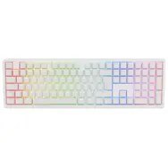 Ducky Zero 6108 Pure White Wireless Gaming Tastatur - MX2A Speed-Silver (US) Ducky